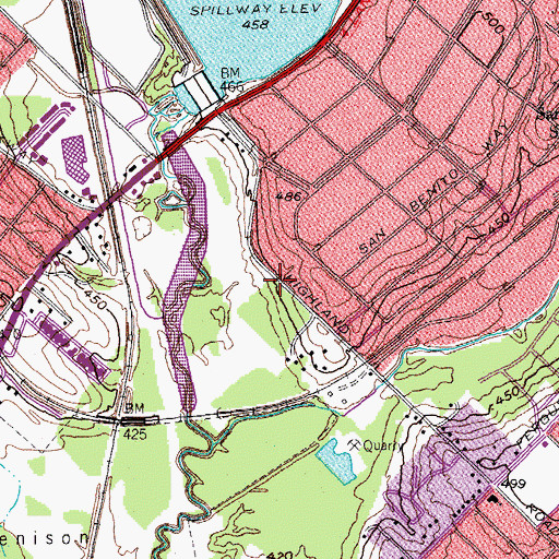 Topographic Map of Church of the Good Samaritan, TX