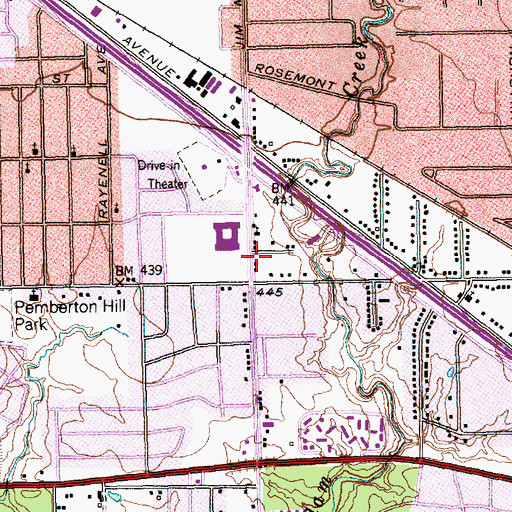 Topographic Map of Church of the Living God, TX