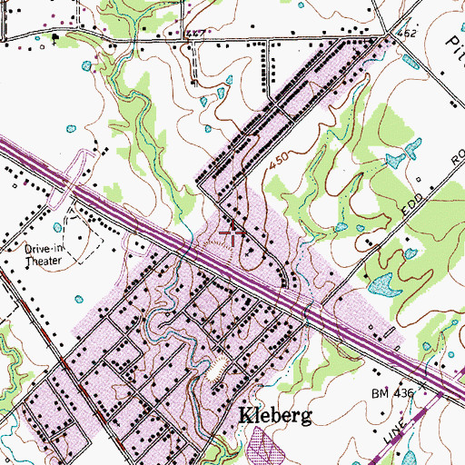 Topographic Map of Church of the Royal Law, TX
