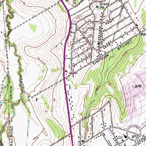 Topographic Map of Cliff View Church of Christ, TX