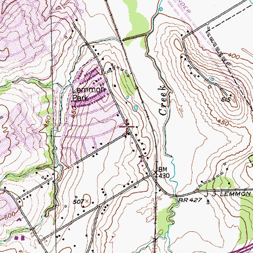 Topographic Map of College Park Baptist Church, TX