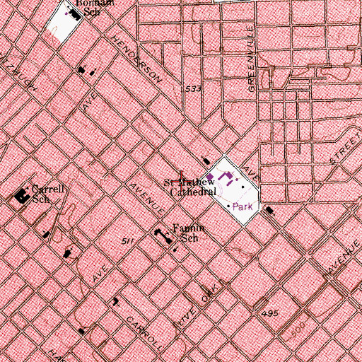 Topographic Map of Comunidad de Esperanza, TX