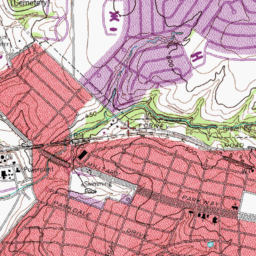 Topographic Map of East Spanish Congregation Church, TX
