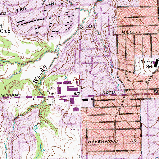 Topographic Map of Eastgate Missionary Baptist Church, TX