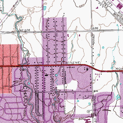 Topographic Map of El Buen Pastor Church, TX