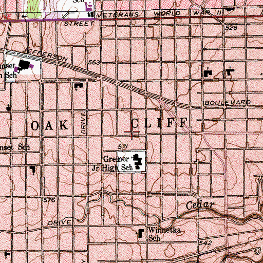 Topographic Map of El Buen Samaritano Methodist Church, TX