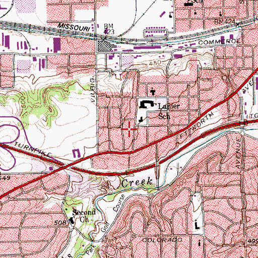 Topographic Map of El Calvary Assembly of God, TX