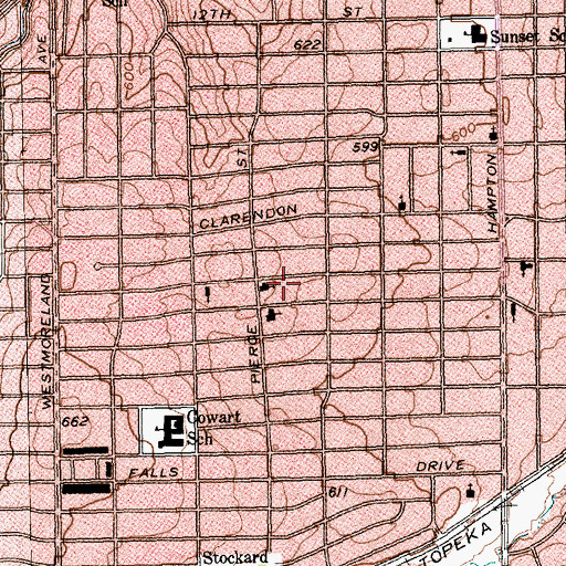 Topographic Map of Family Love Church, TX