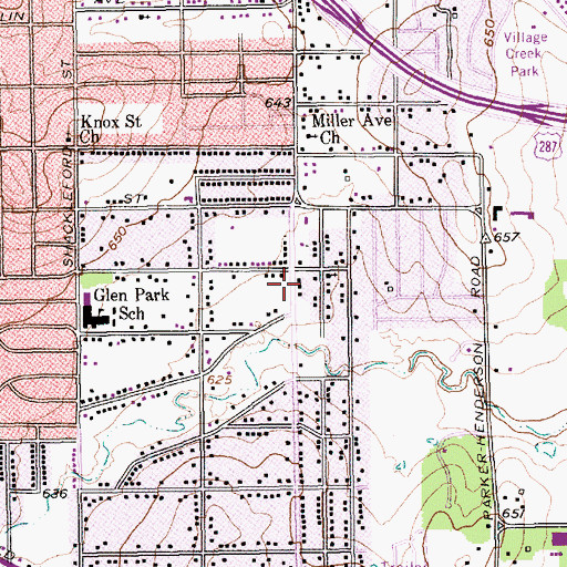 Topographic Map of First Missionary Baptist Church, TX