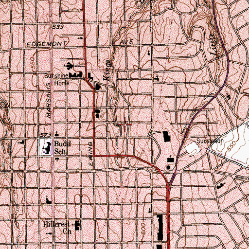 Topographic Map of First Peter Missionary Baptist Church, TX