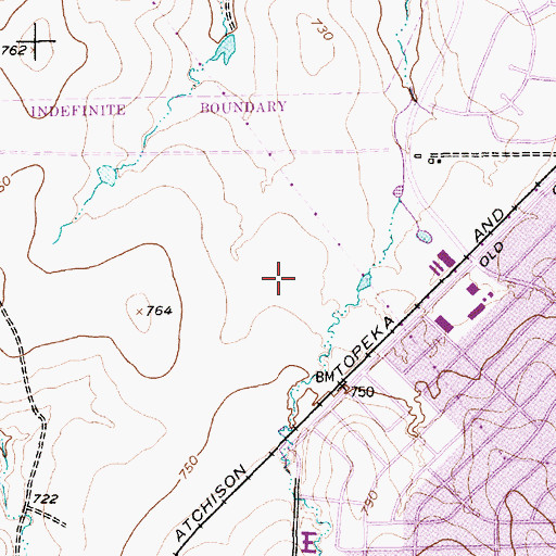 Topographic Map of Fort Worth Presbyterian Church, TX