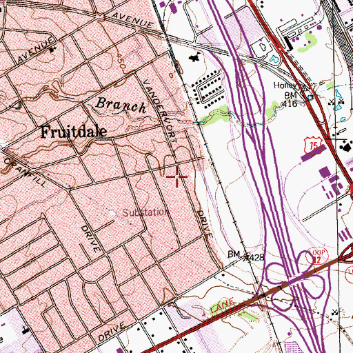 Topographic Map of Galilee Missionary Baptist Church, TX