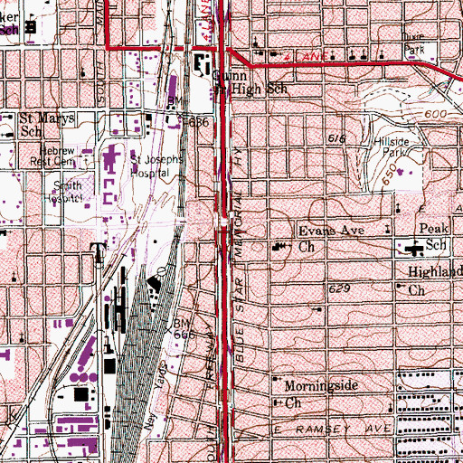 Topographic Map of Good Hope Baptist Church, TX