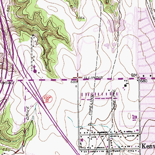 Topographic Map of Gospel Lighthouse Church, TX
