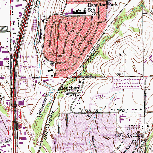 Topographic Map of Greater Cornerstone Baptist Church, TX