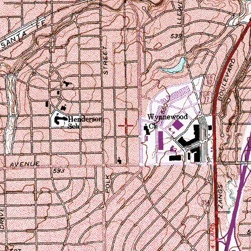 Topographic Map of Greater New Hope Outreach Center, TX