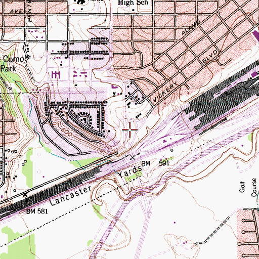 Topographic Map of Hope Works Fellowship Church, TX