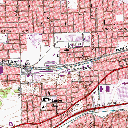 Topographic Map of I Am Holy Temple Church, TX