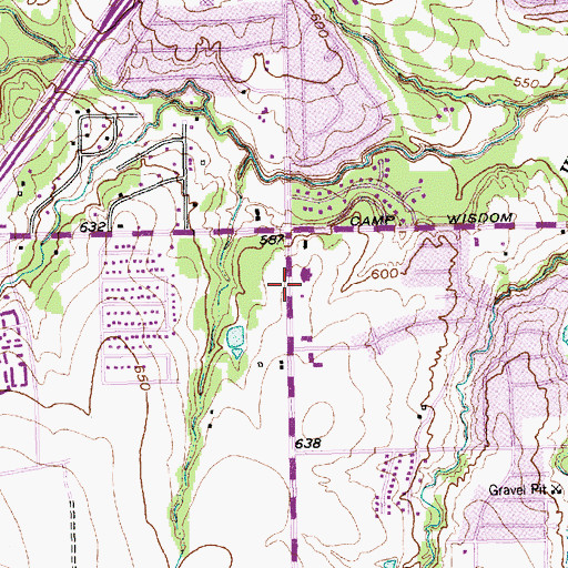 Topographic Map of Abundant Life Church of God, TX