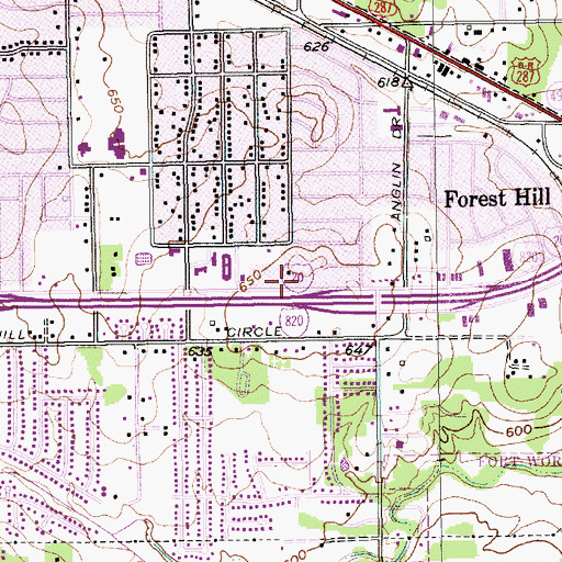 Topographic Map of Agape Metropolitan Community Church, TX