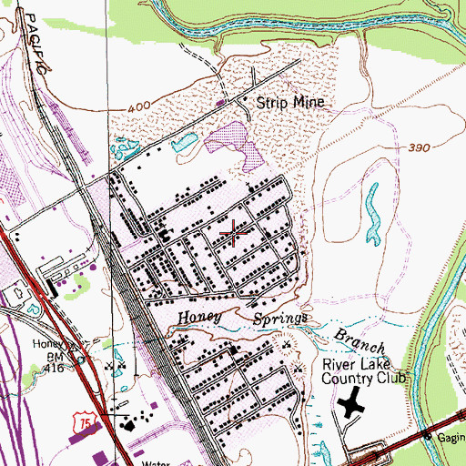 Topographic Map of Allahs House of Islam, TX