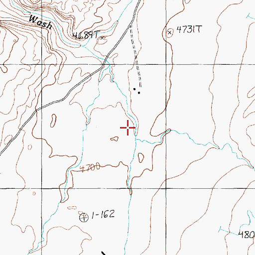 Topographic Map of Cane Valley, AZ