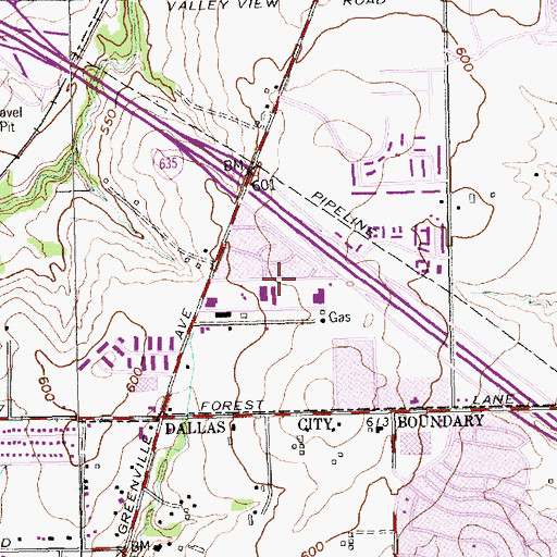 Topographic Map of Apostolic Church, TX