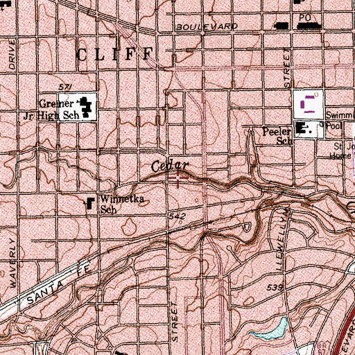 Topographic Map of Ark of Safety Holiness Church, TX