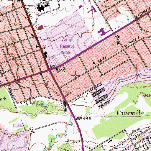 Topographic Map of Bread of Life Missionary Baptist Church, TX