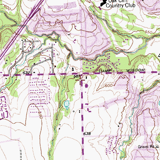 Topographic Map of Called Fellowship Baptist Church, TX
