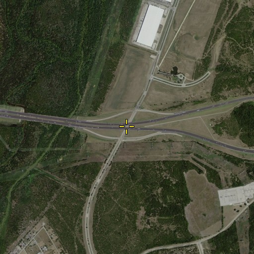 Aerial/Satellite Image of Interchange 458, TX