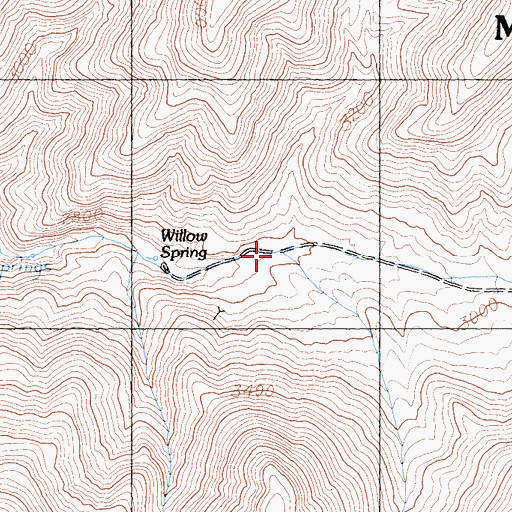 Topographic Map of Gold Valley, CA