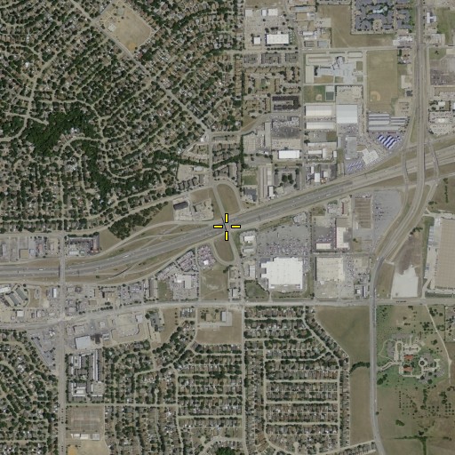 Aerial/Satellite Image of Interchange 52A, TX