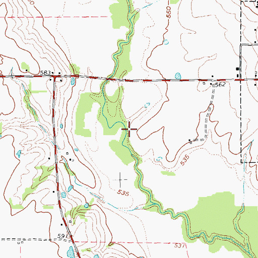 Topographic Map of City of Blue Ridge Wastewater Treatment Plant, TX