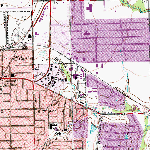 Topographic Map of Newman Electric Plant, TX