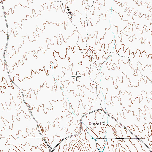 Topographic Map of Gilbert Park, AZ