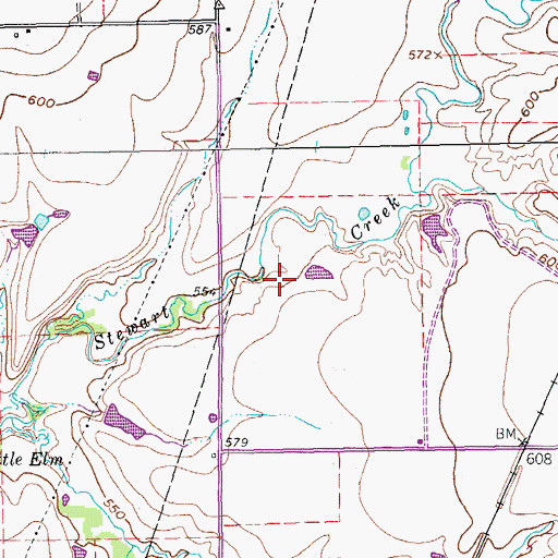 Topographic Map of Pilot Point Waste Water Treatment Plant, TX