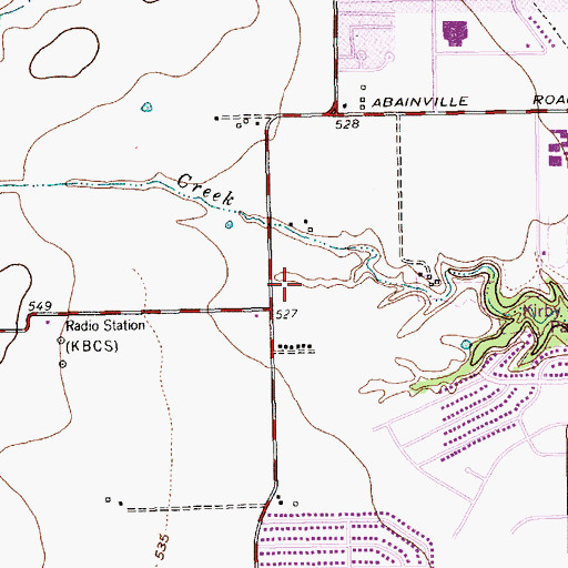 Topographic Map of Sporting Mall Shopping Center, TX