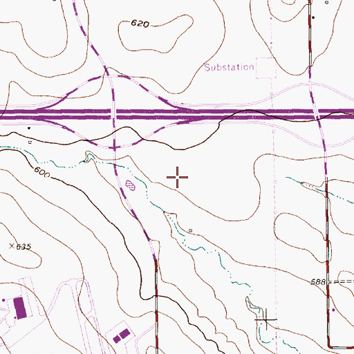 Topographic Map of Bardin Road Post Office, TX