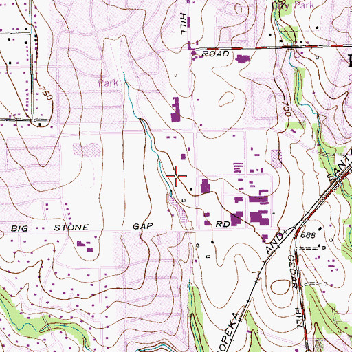 Topographic Map of Duncanville Post Office, TX