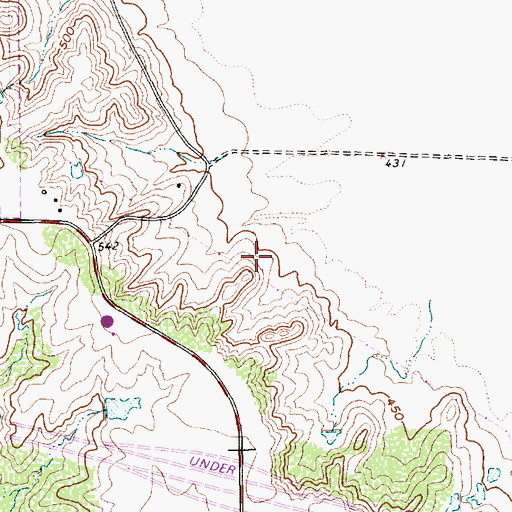 Topographic Map of Valley Ranch Post Office, TX