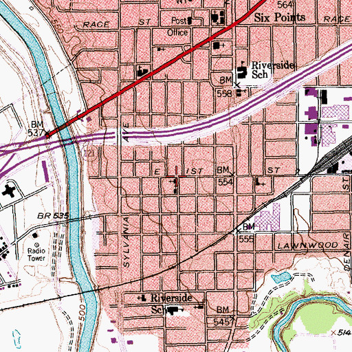 Topographic Map of Iglesia Pentecostes Cristo, TX