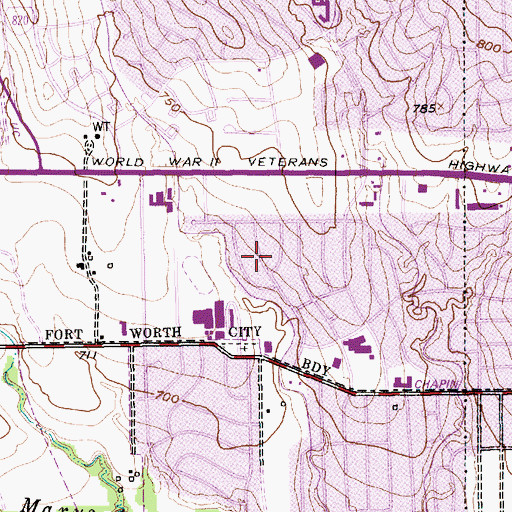 Topographic Map of Jesus Christ Alpha and Omega Church, TX