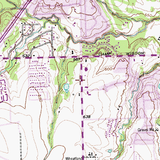 Topographic Map of Light of the World Church of Christ, TX