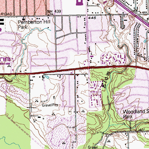 Topographic Map of Love of God Holiness Temple, TX
