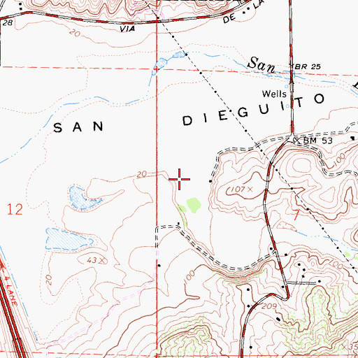 Topographic Map of Gonzales Canyon, CA