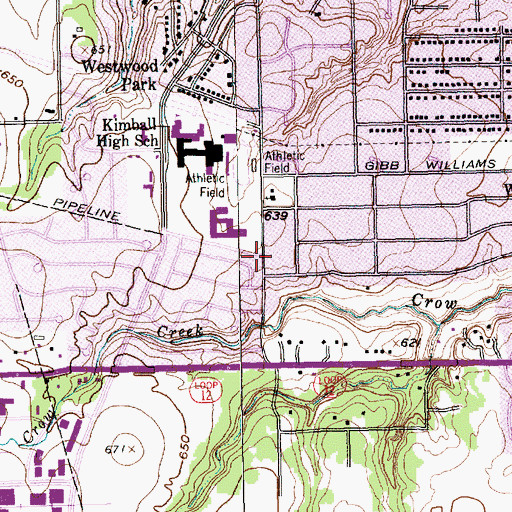 Topographic Map of Monte Olivo Free Methodist Church, TX