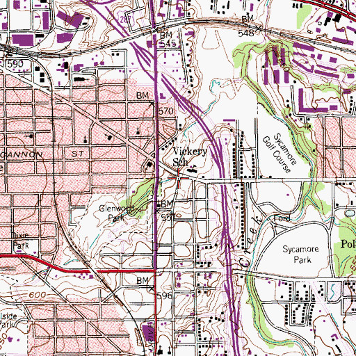 Topographic Map of New Jerusalem Baptist Church, TX