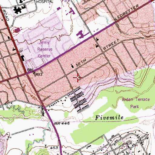 Topographic Map of New Start Deliverance Church, TX
