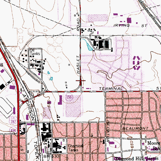 Topographic Map of Our Lady of Guadalupe Church, TX